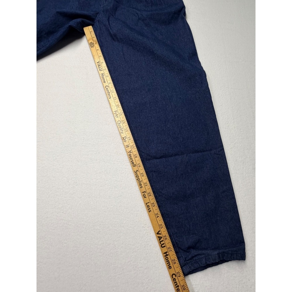 Vintage Adventure In Paradise Mom Jeans 90s High Waist Tapered Dark Wash 28 - Picture 8 of 10